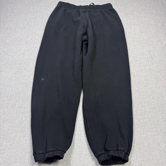 Lululemon Scuba Mid-Rise Oversized Jogger Sweatpants Womens Medium Black Fleece - Picture 8 of 8